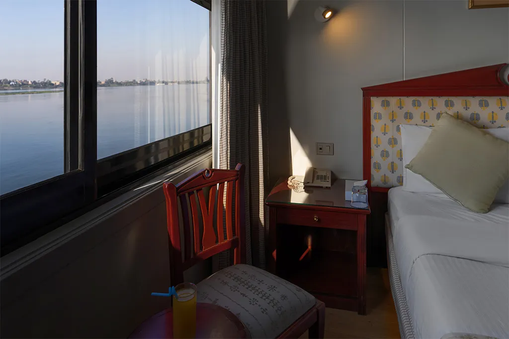 Cabin aboard the MS Tarot Nile Cruise Nile cruise